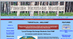 Desktop Screenshot of finnishheritagemuseum.org